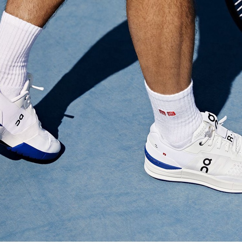 COPY - Roger Federer Uniqlo White Tennis Socks New